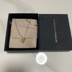 David Yurman Silver and Gold Necklace
